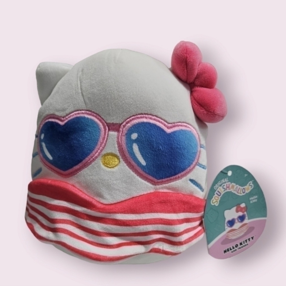 Hello Kitty Squishmallow 6-Inch Plush Toy New